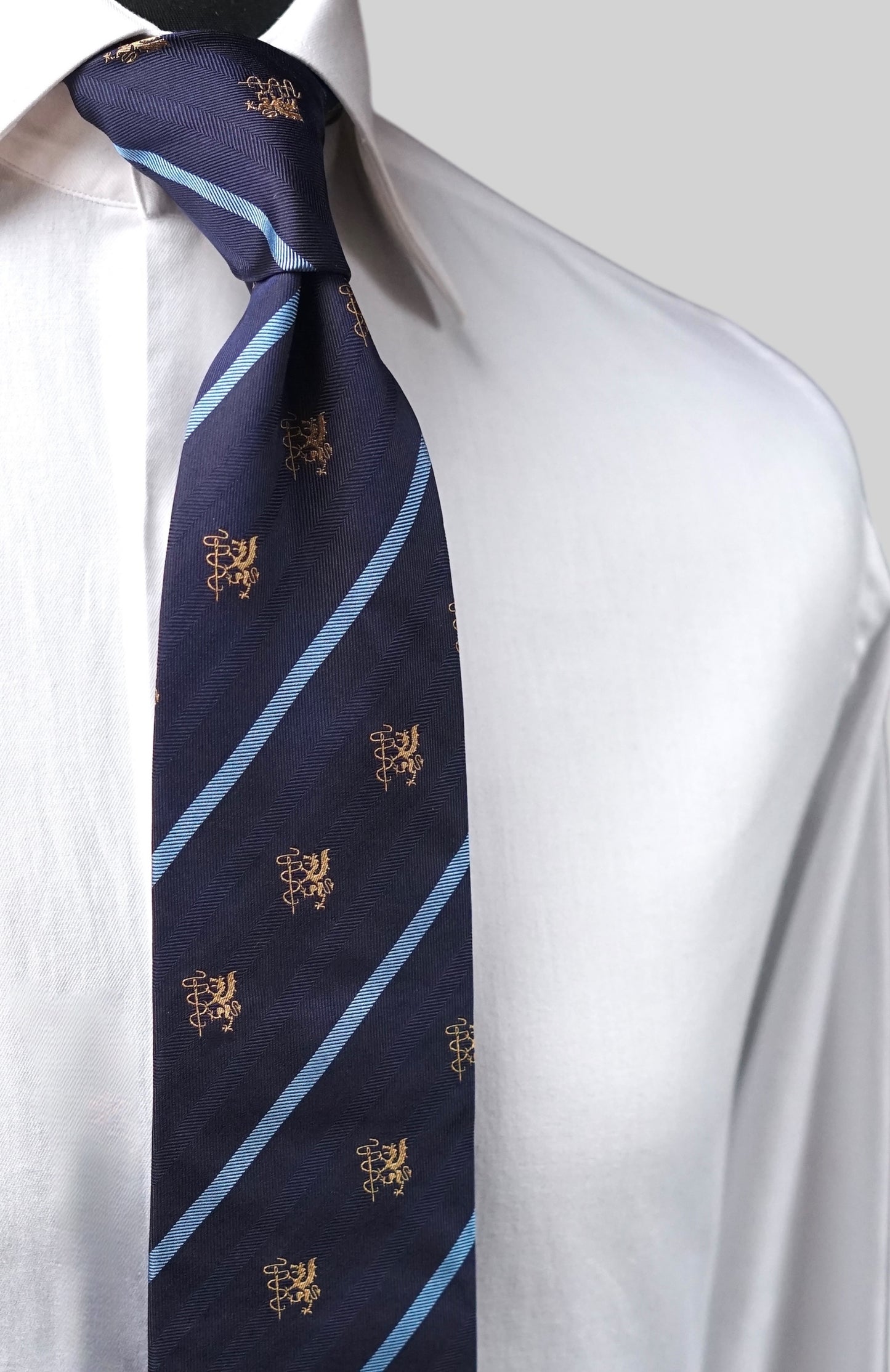Diroma Crest Silk Necktie