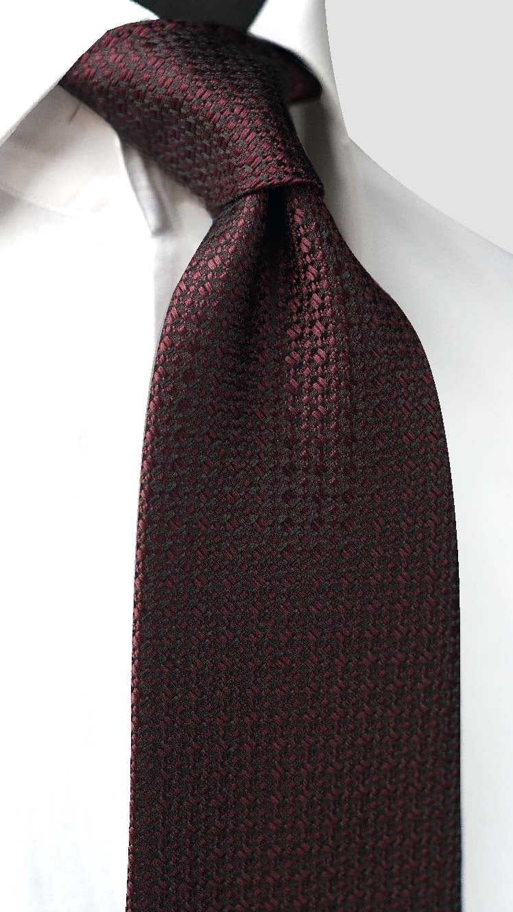 Burgundy Silk Necktie