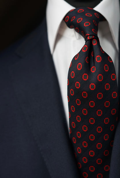 Diamantina Purple Silk Necktie