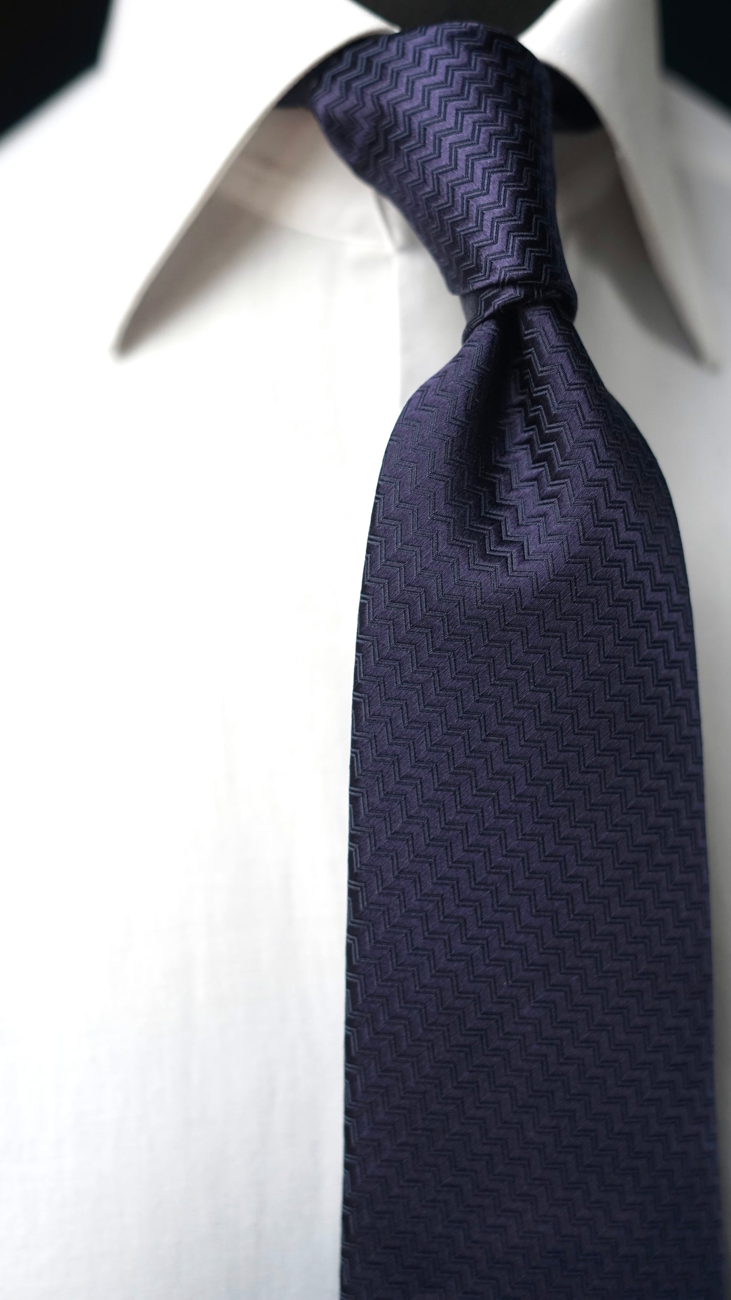 Bespoke Riga Navy Silk Necktie