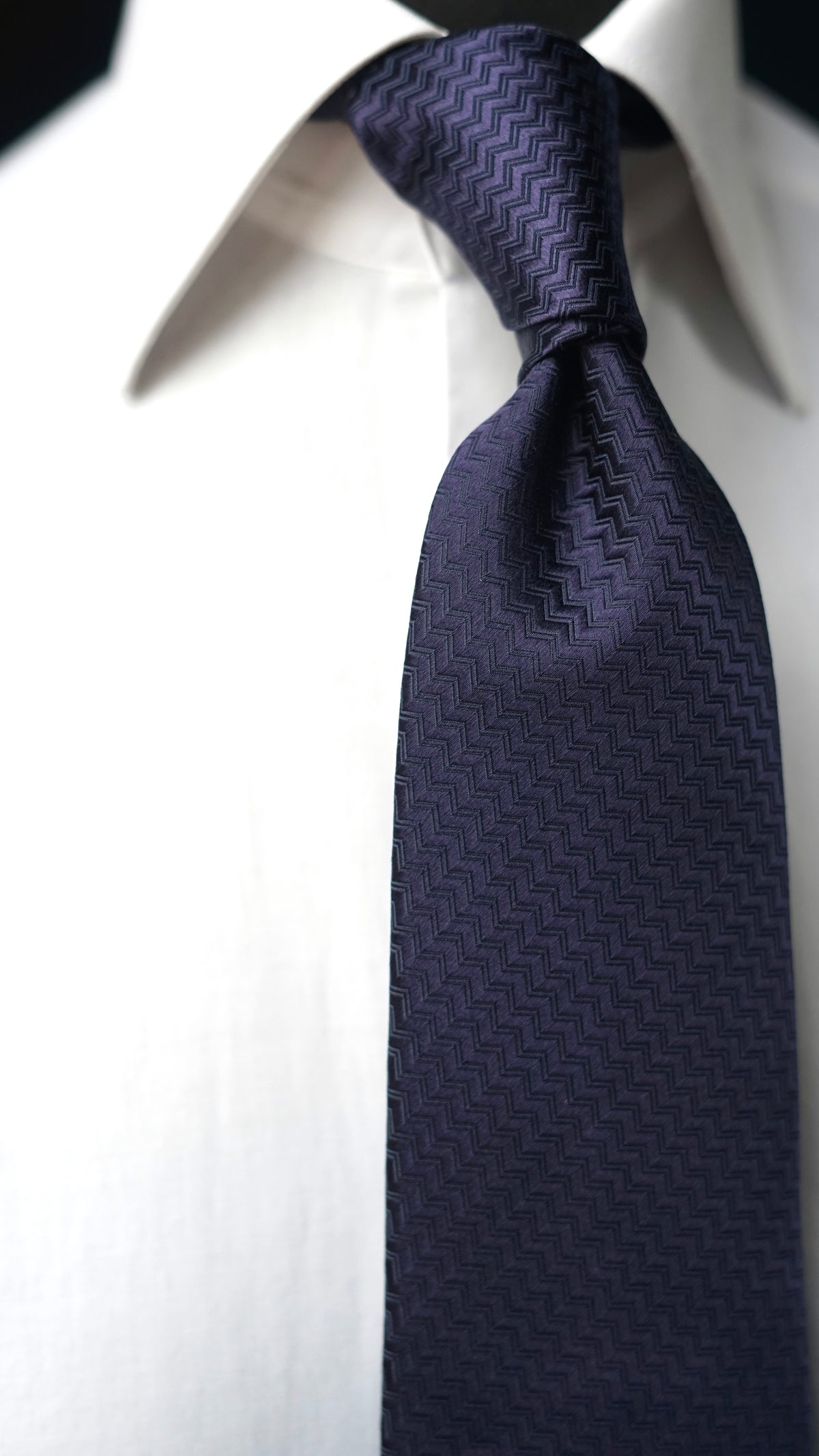 Bespoke Riga Navy Silk Necktie