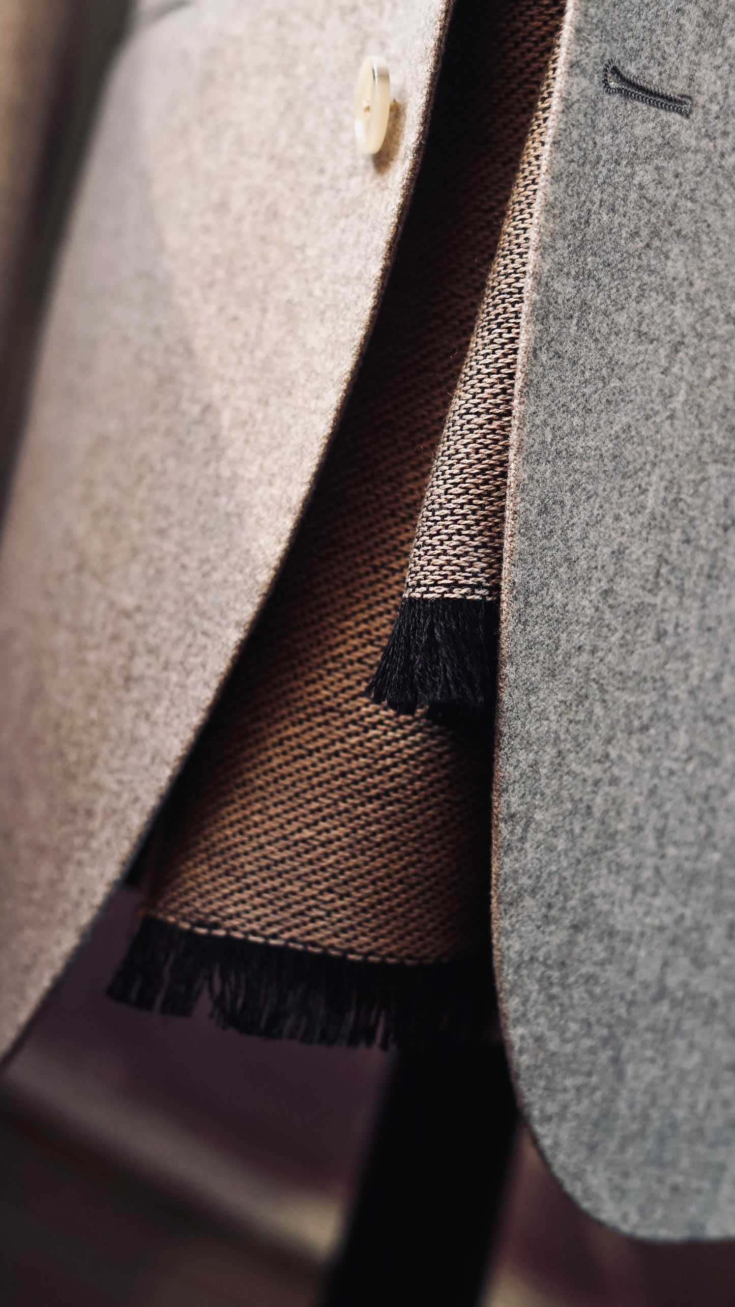 Brown Wool Scarf
