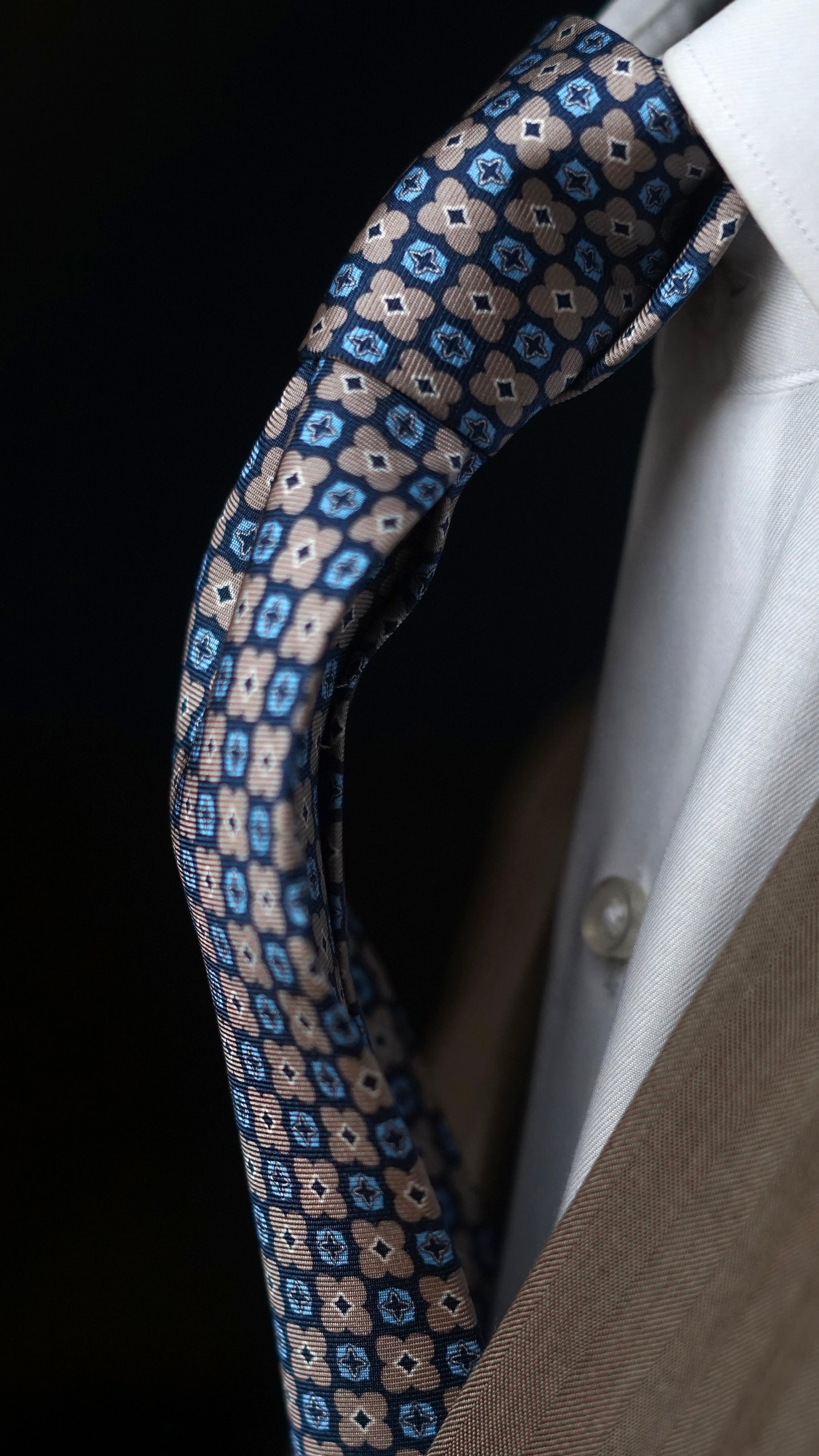 Bespoke Grigia Silk Necktie