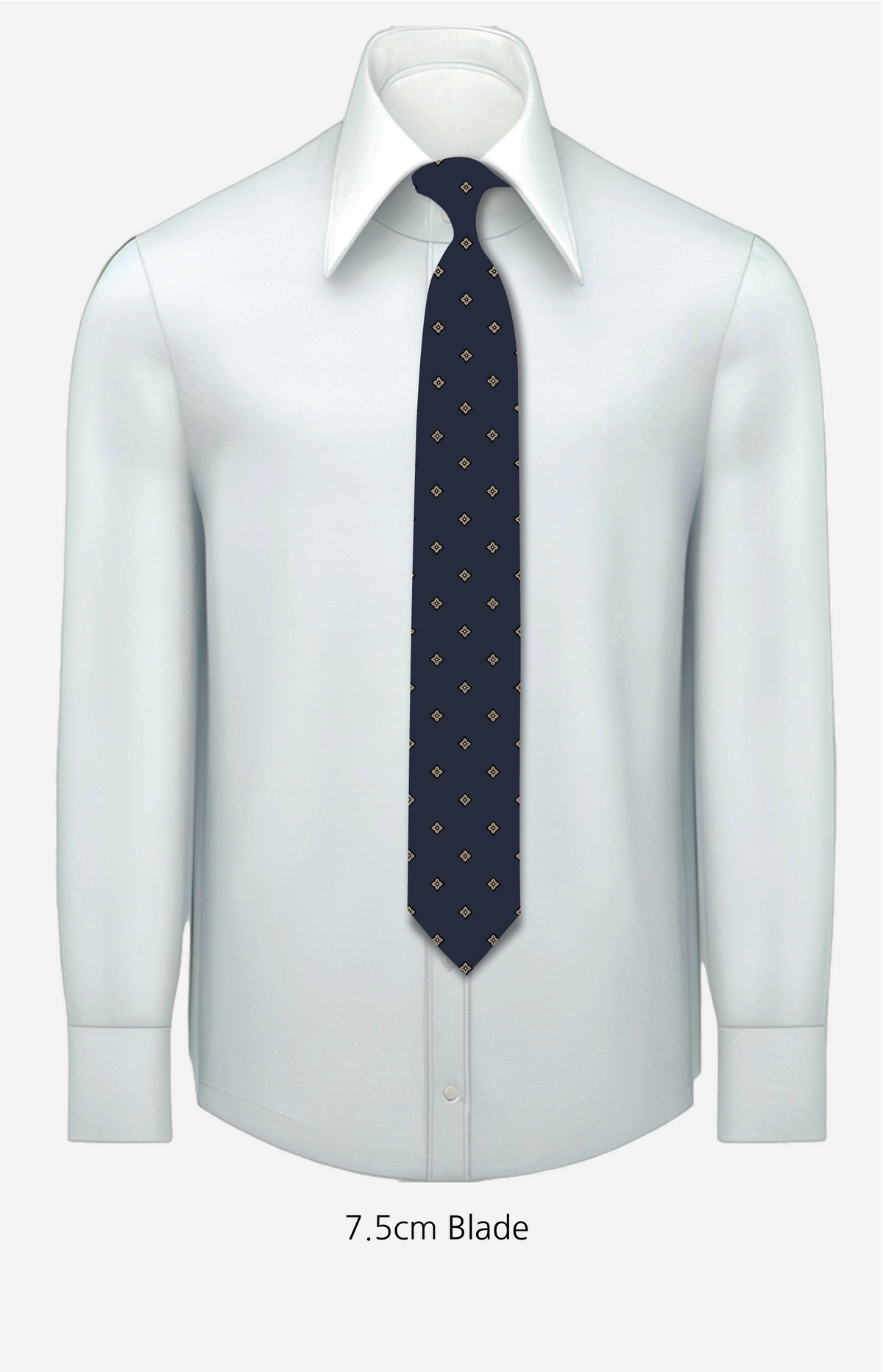 Bespoke Giada Navy Silk Necktie