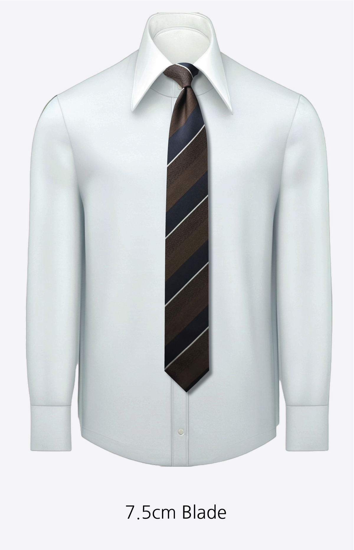 Bespoke Rosanna Moka Silk Necktie