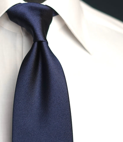 Navy Solida Silk Necktie