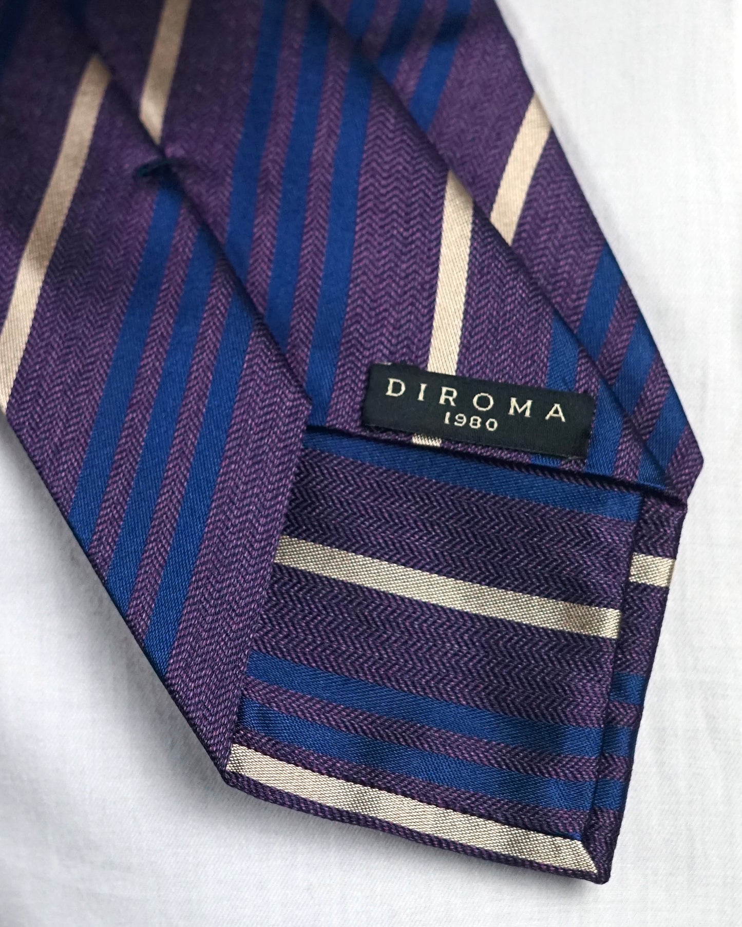 Serafina Purple Silk Necktie