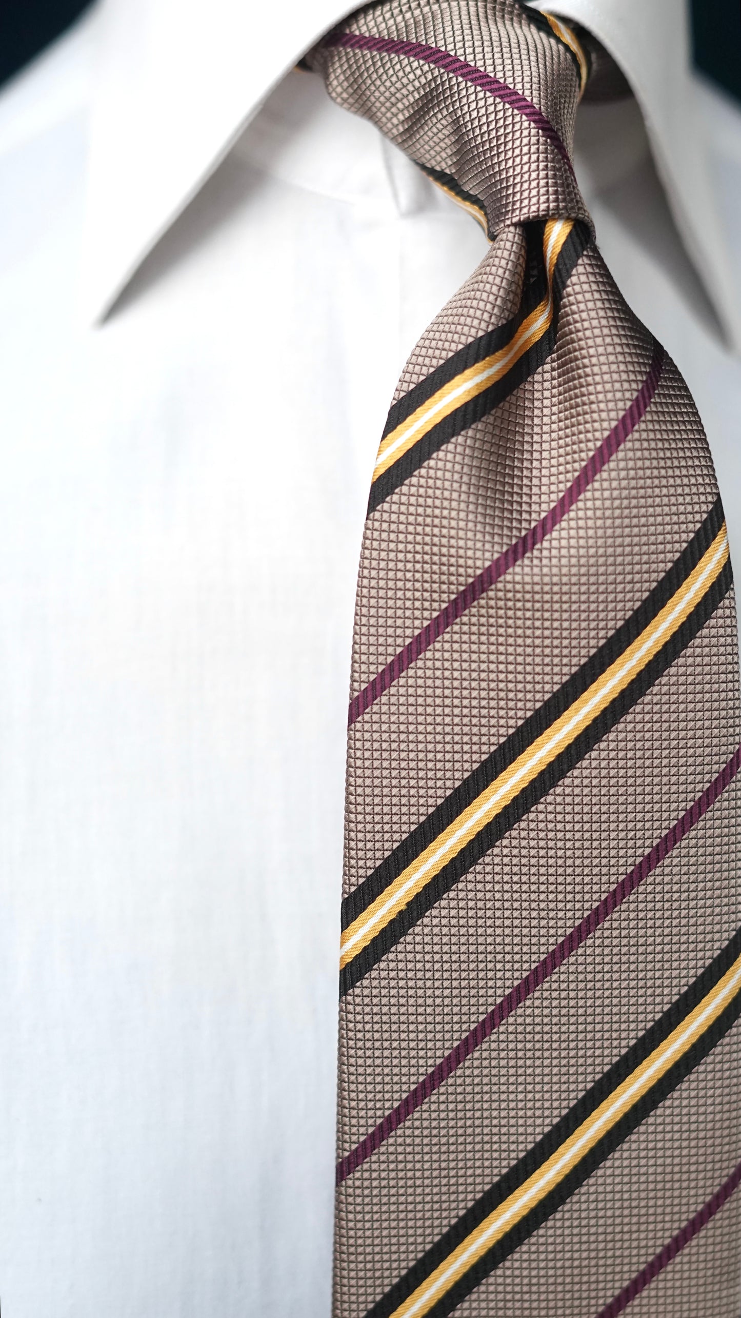 Bespoke Tortora Silk Necktie