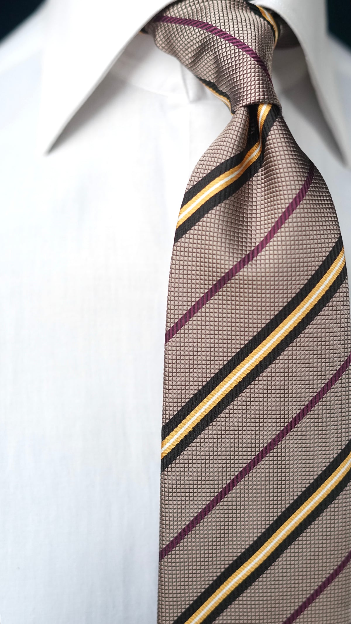 Bespoke Tortora Silk Necktie