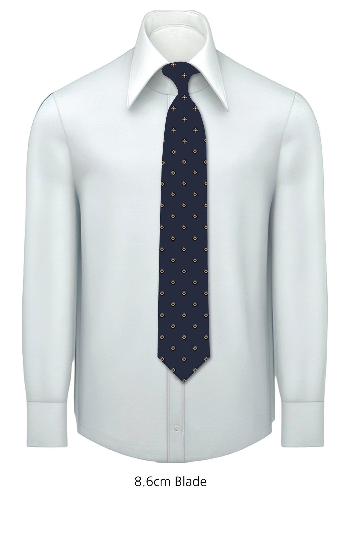 Bespoke Giada Navy Silk Necktie