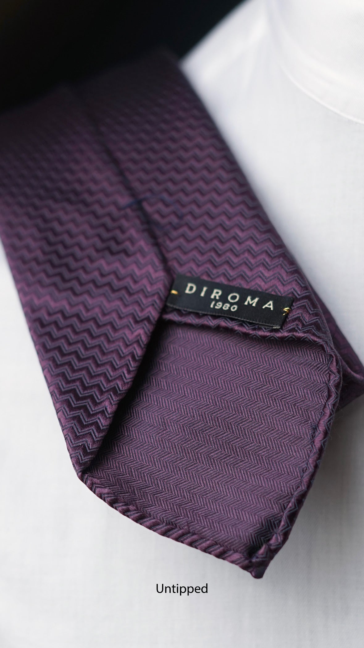 Bespoke Riga Viola Silk Necktie
