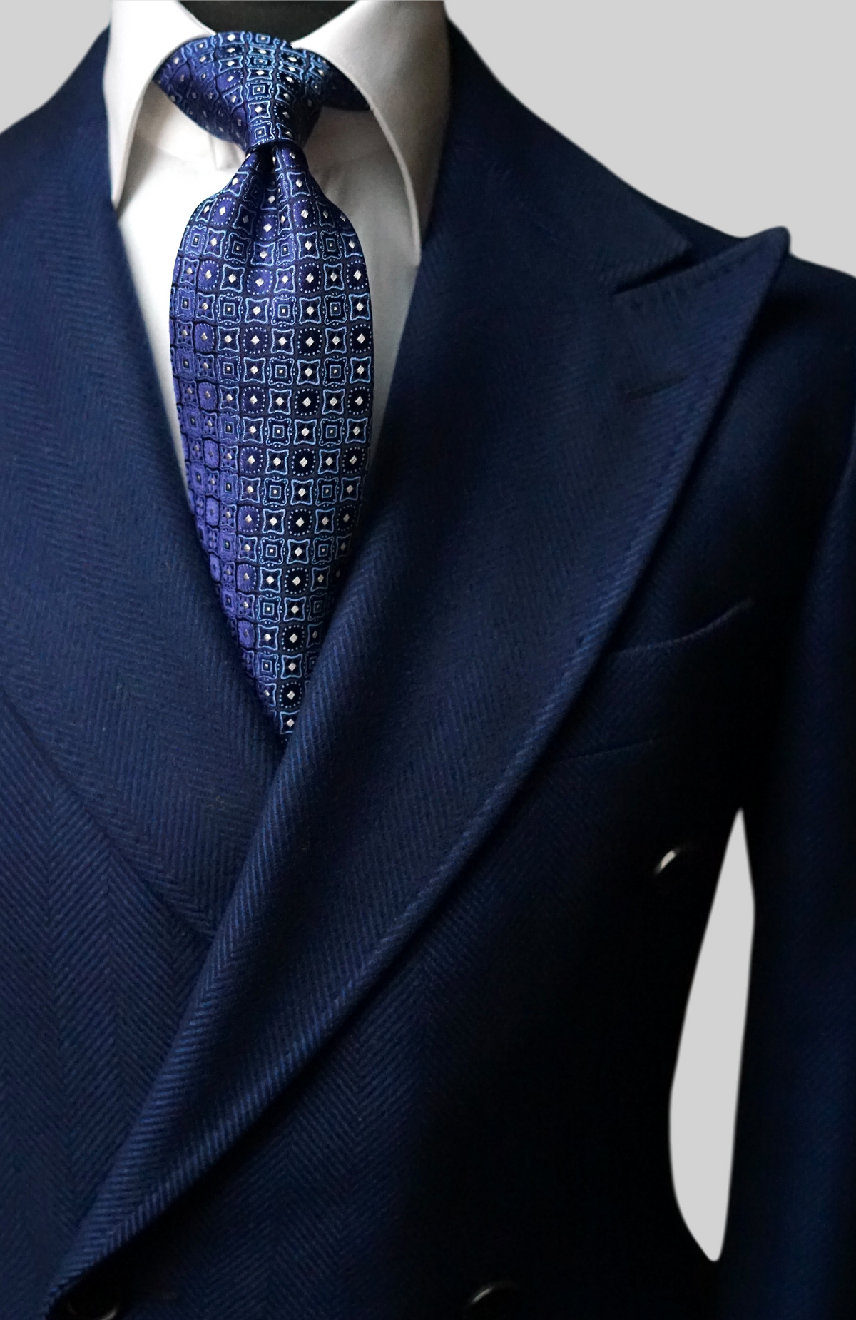 Reda Purple Silk Necktie