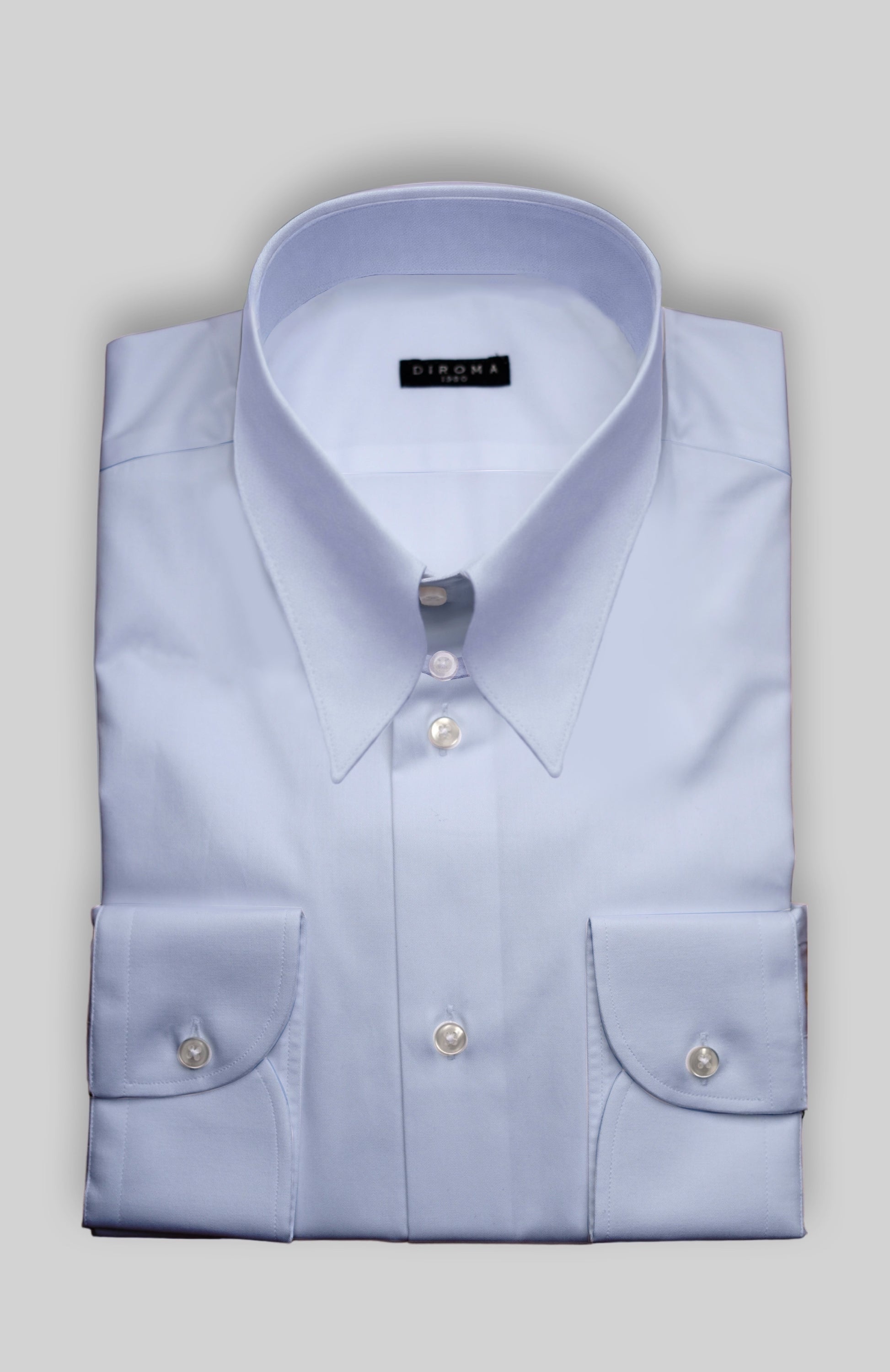 Spear Point Tab Collar Twill Dress Shirt MTM – Diroma1980