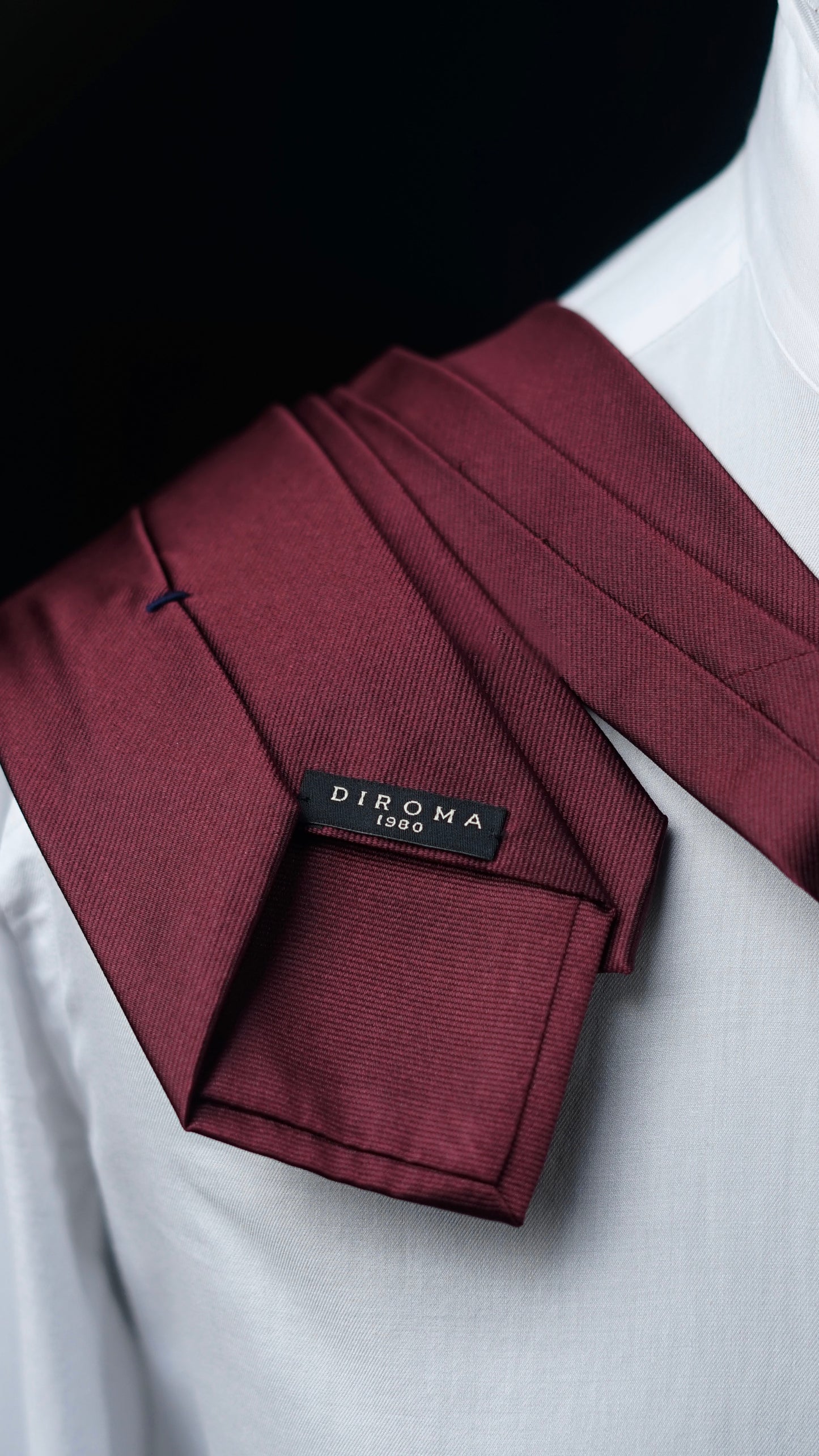 Burgundy Solida Silk Necktie