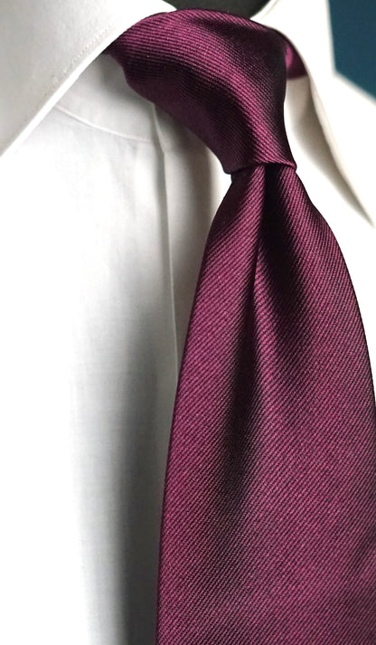 Melanzana Chiara Solida Silk Necktie