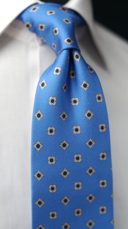 Reinalda Blue Silk Necktie