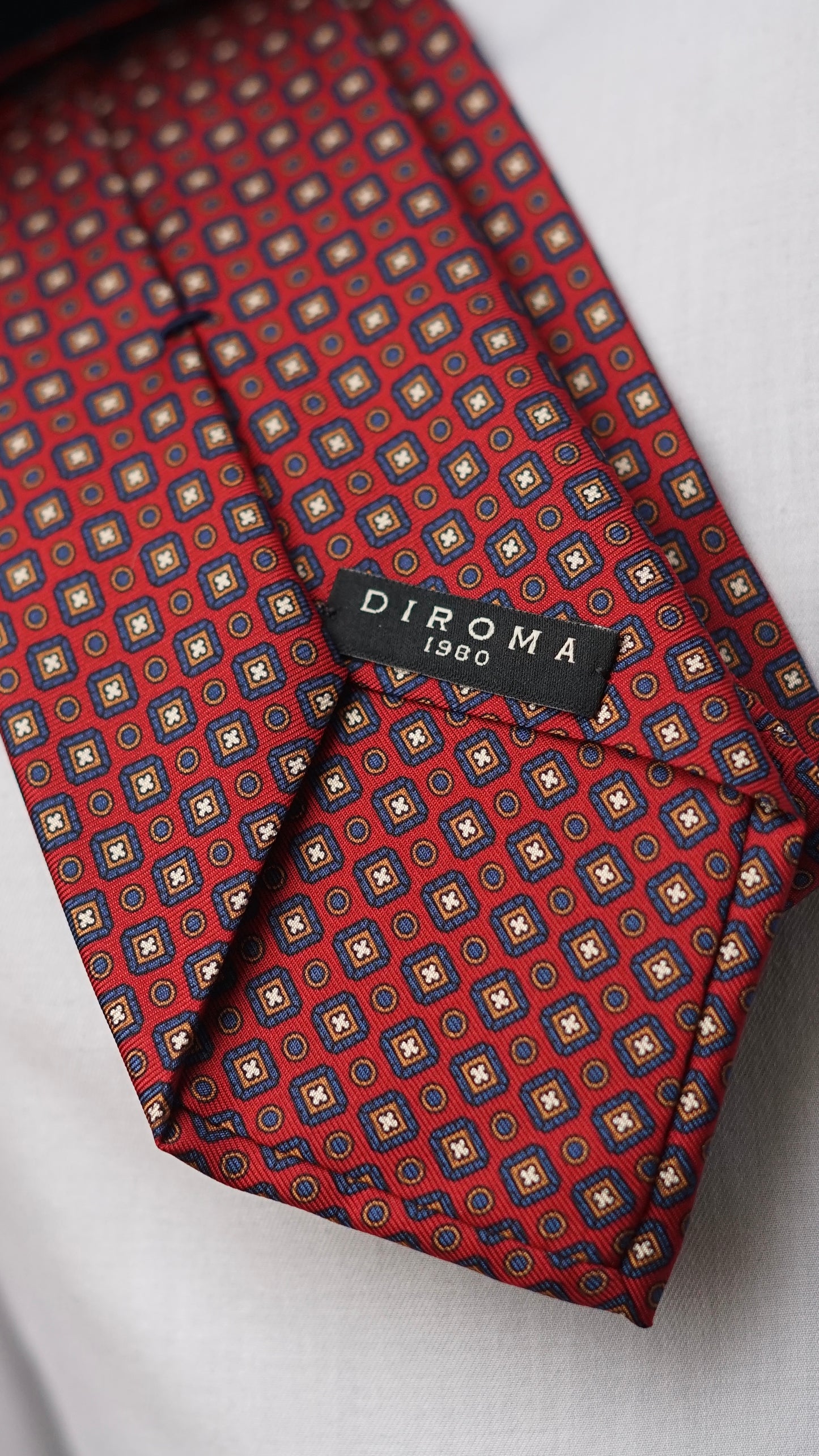 Brigitte Red Silk Necktie