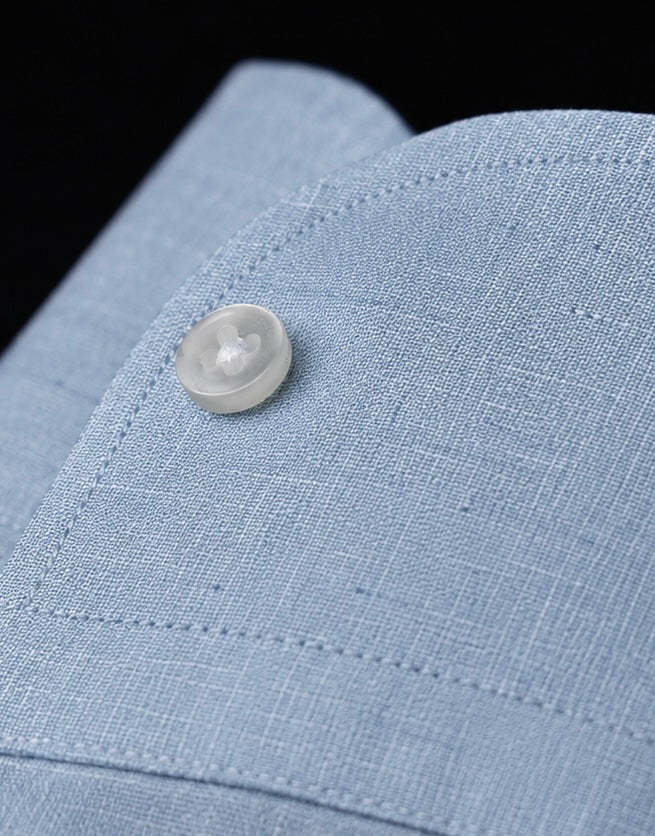 America Light Denim Classic Collar Dress Shirt MTM