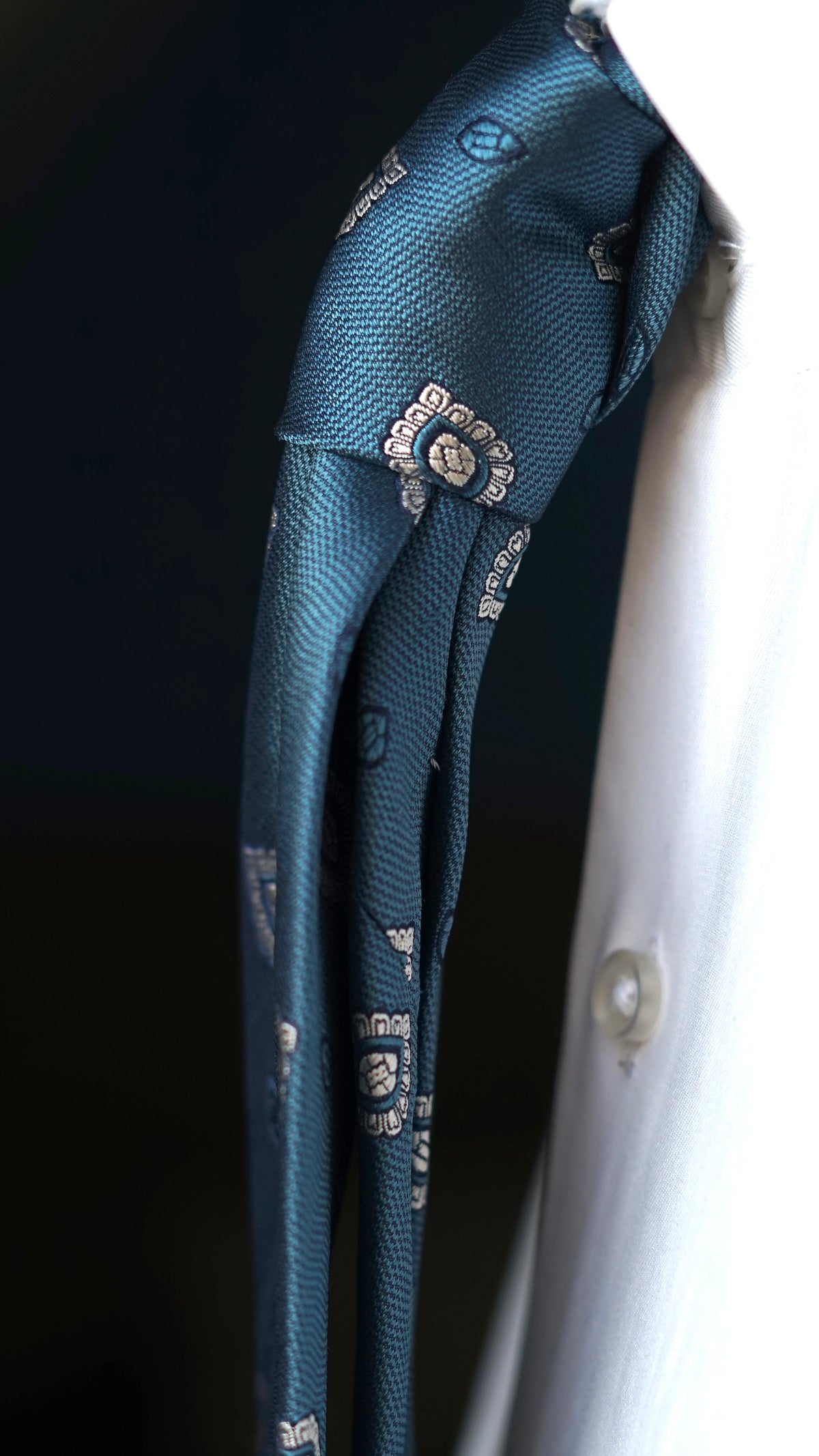Pagota Teal Silk Necktie