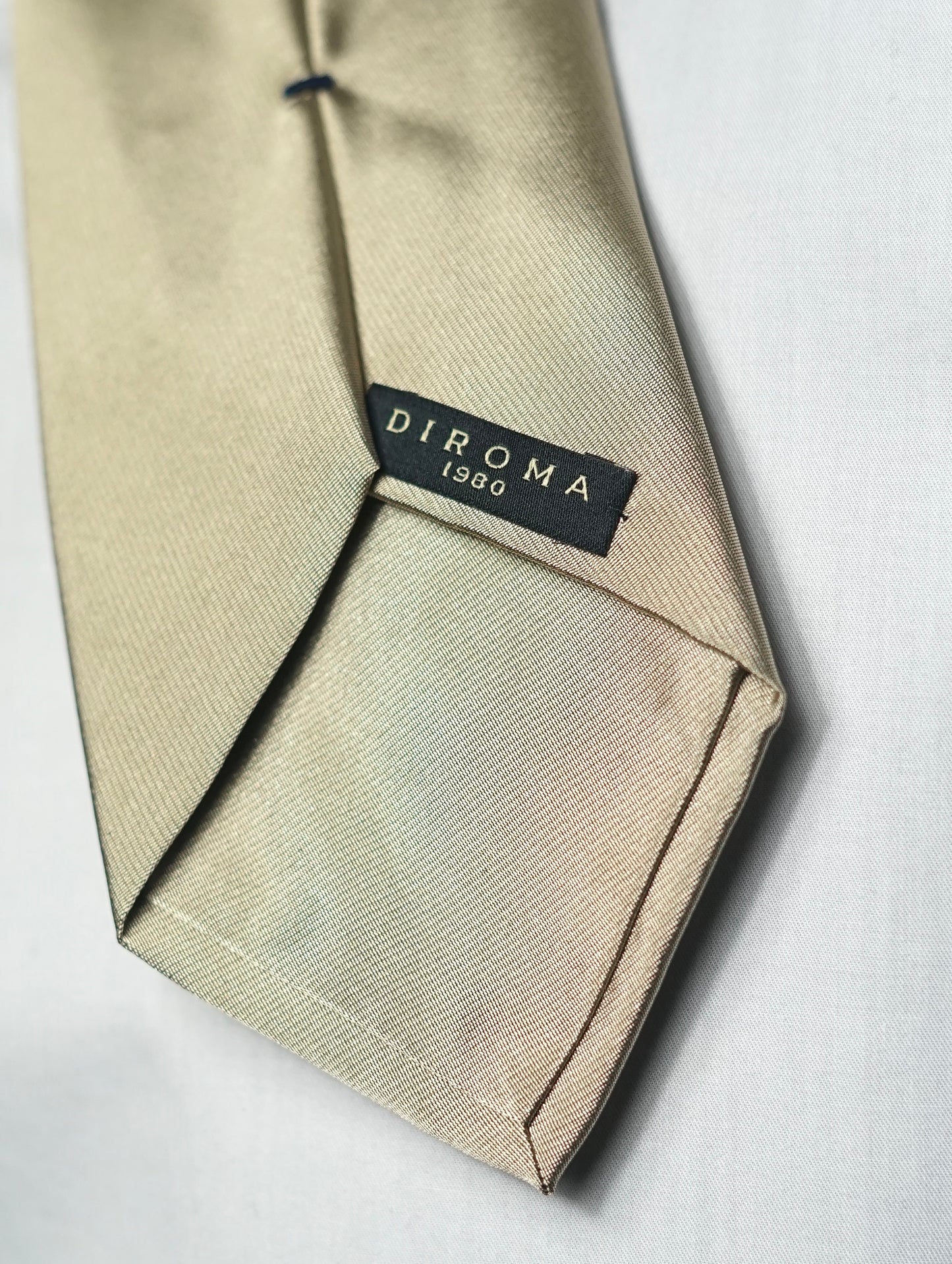 Champagne Solida Satin Silk Necktie