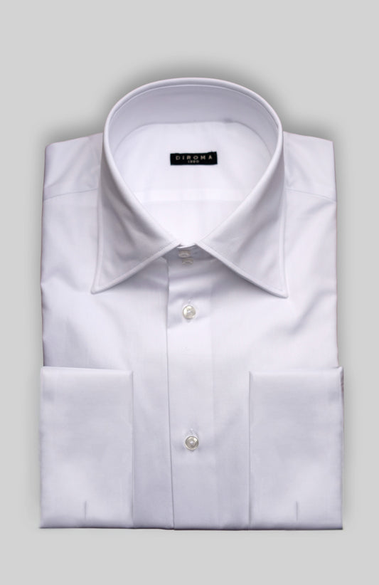 Bianca Twill Dress Shirt (Double Cuff)