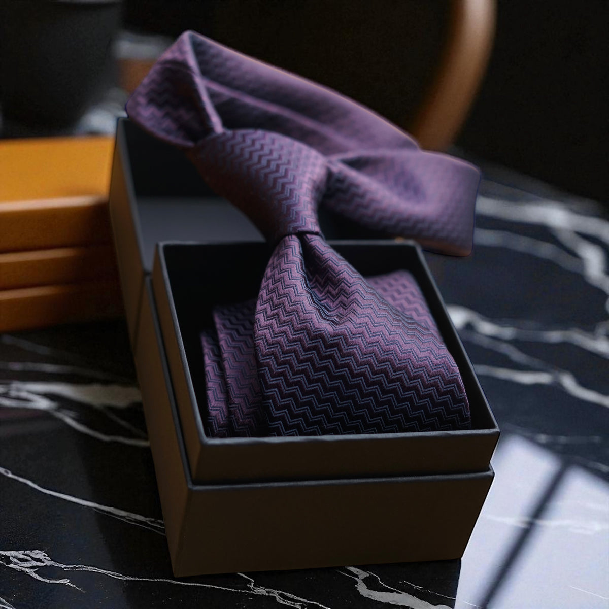 Bespoke Riga Viola Silk Necktie
