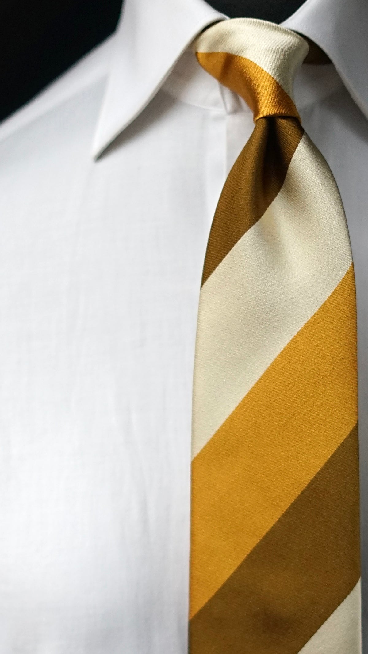 Raso Gold Silk Necktie
