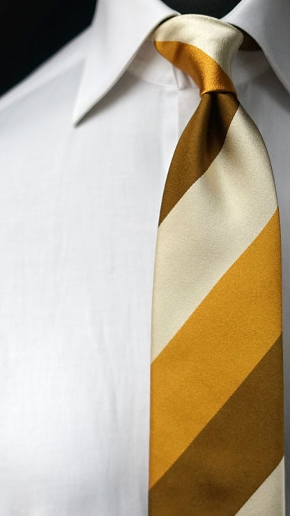 Raso Gold Silk Necktie