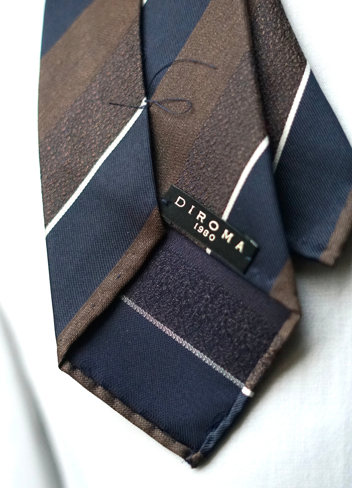 Rosanna Moka Silk Necktie (Slight Fault)