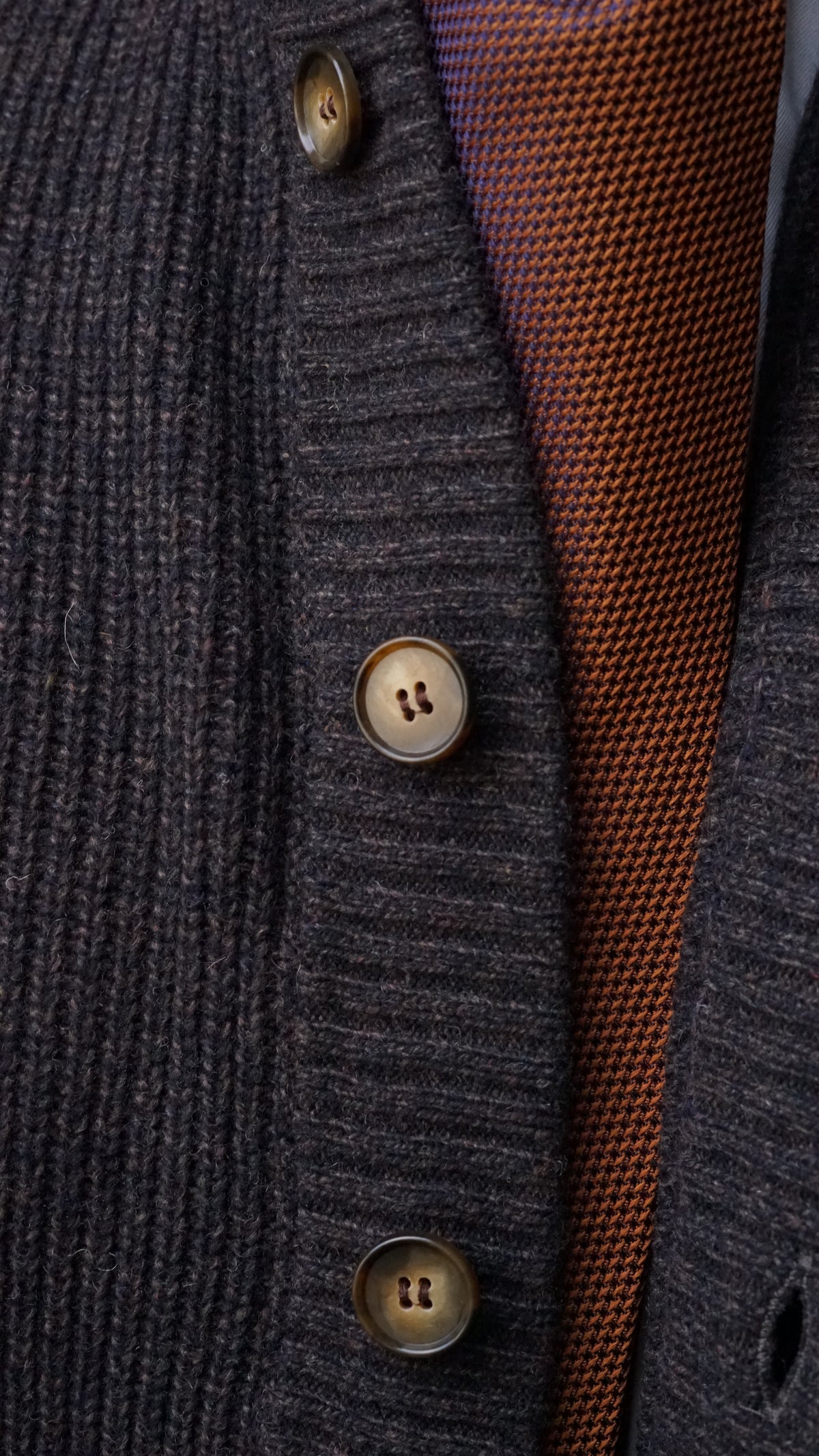 Impero Moka Brown Button Jacket