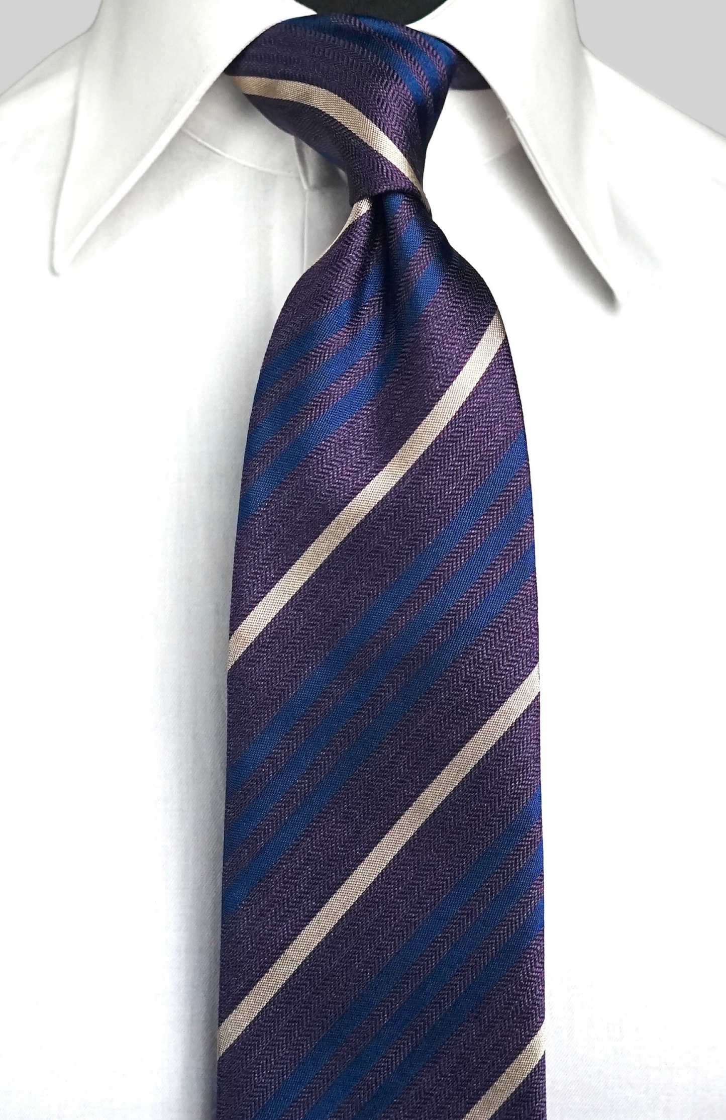 Serafina Purple Silk Necktie