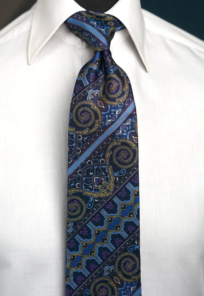 Gotica Retro Silk Necktie