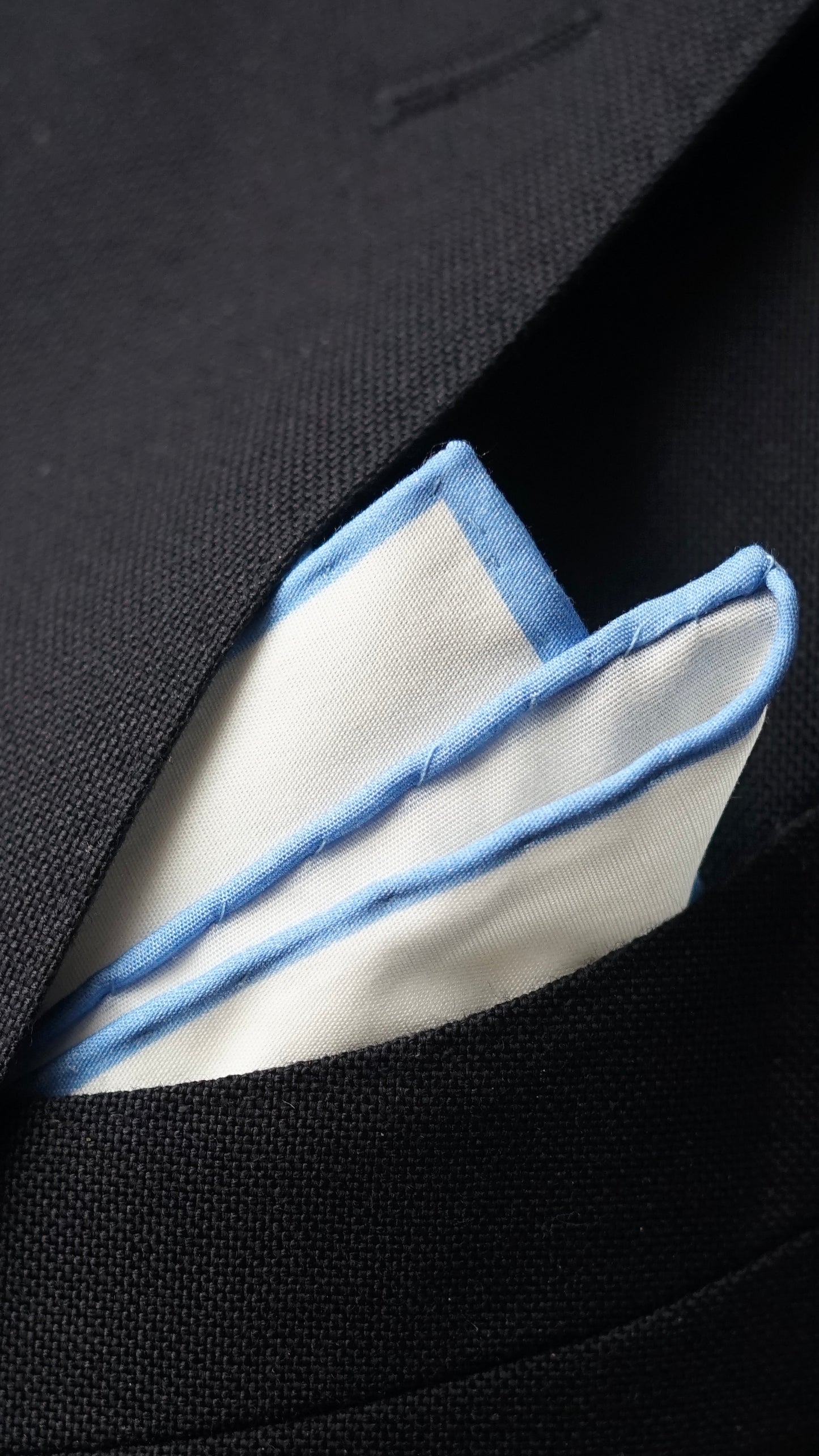Sky Blue Cotton Pocket Square