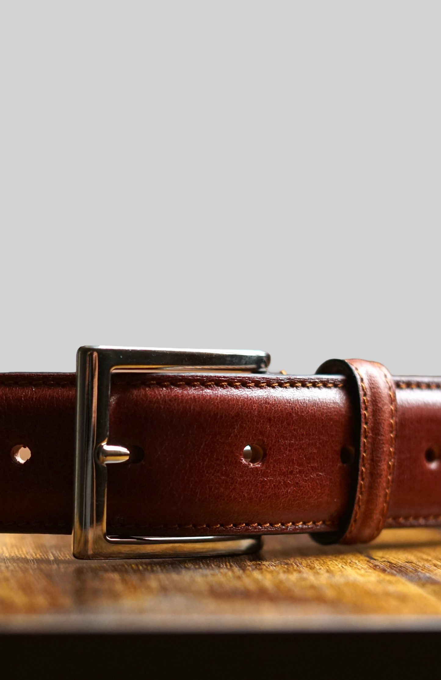 Cognac 100% Leather Belt