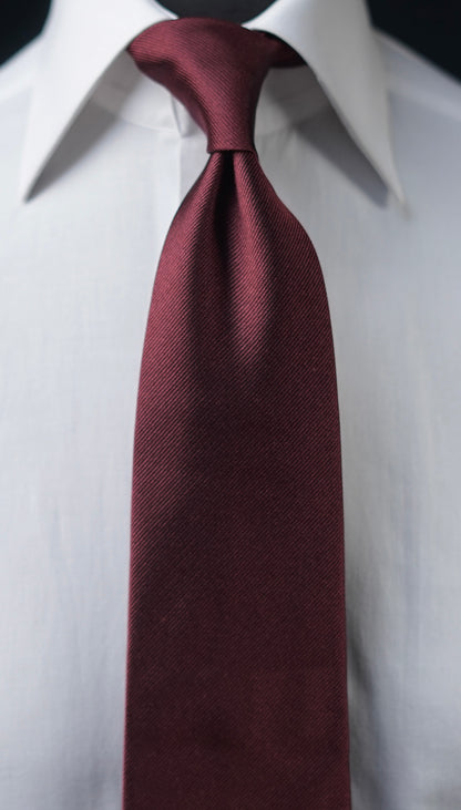 Burgundy Solida Silk Necktie
