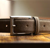 Nubuk Taupe  100% Leather Belt