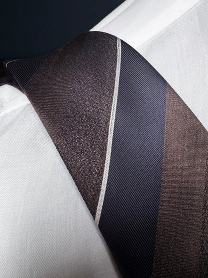 Rosanna Moka Silk Necktie (Slight Fault)