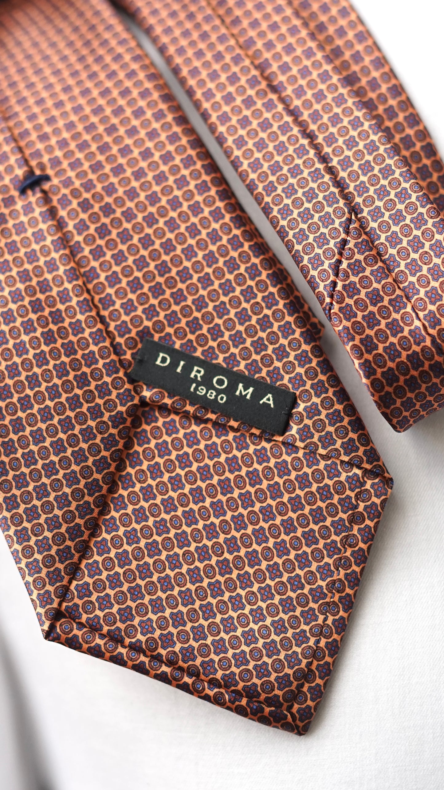 Polvere Orange Satin Silk Necktie