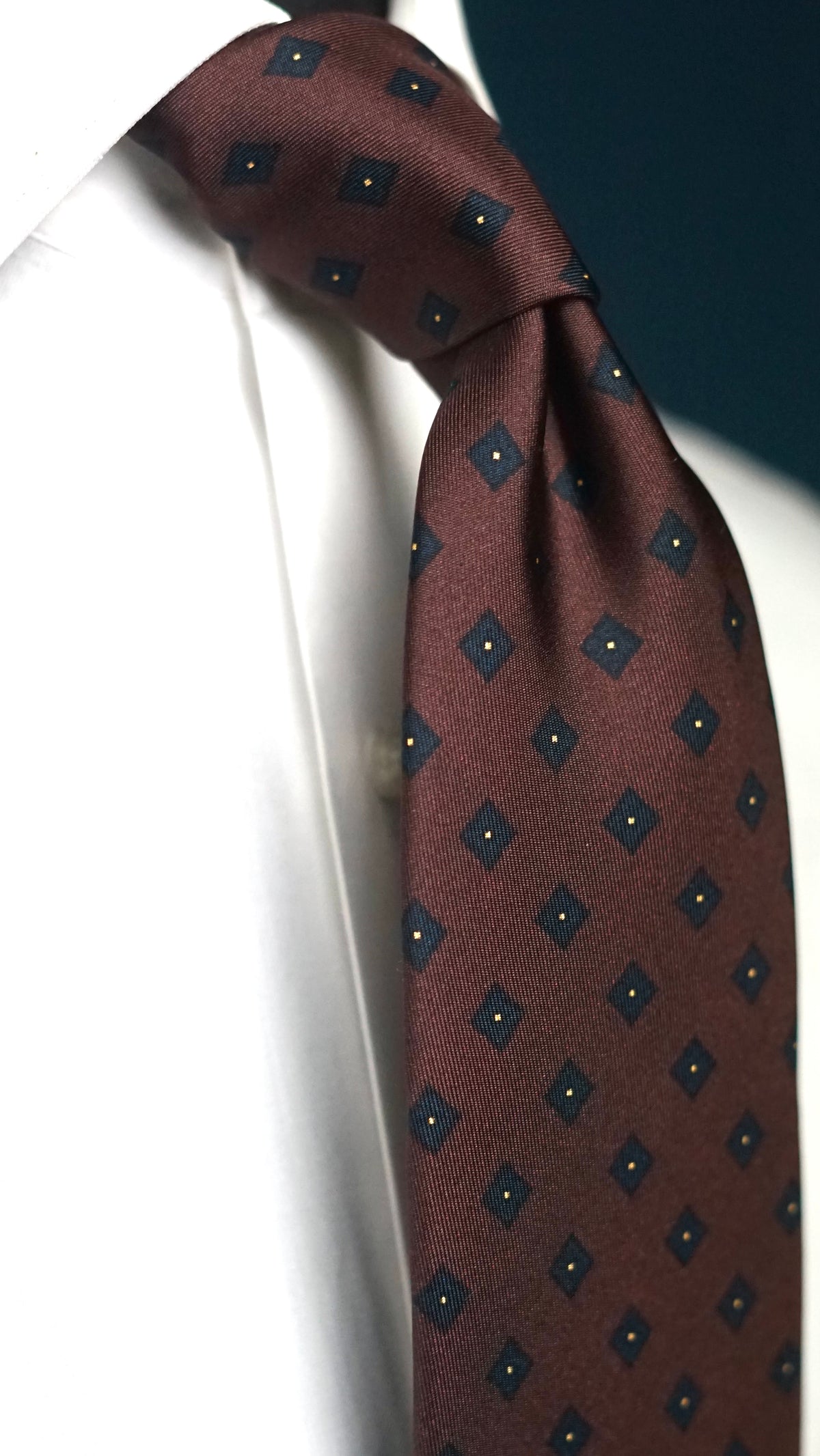 Bespoke Gregoriana Dark Silk Necktie
