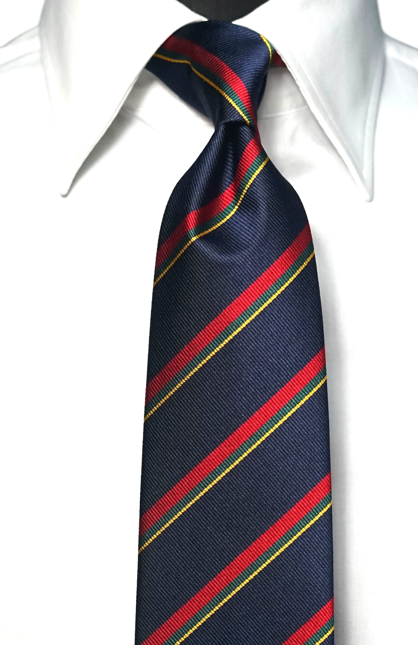 Regimentale Verde Silk Necktie