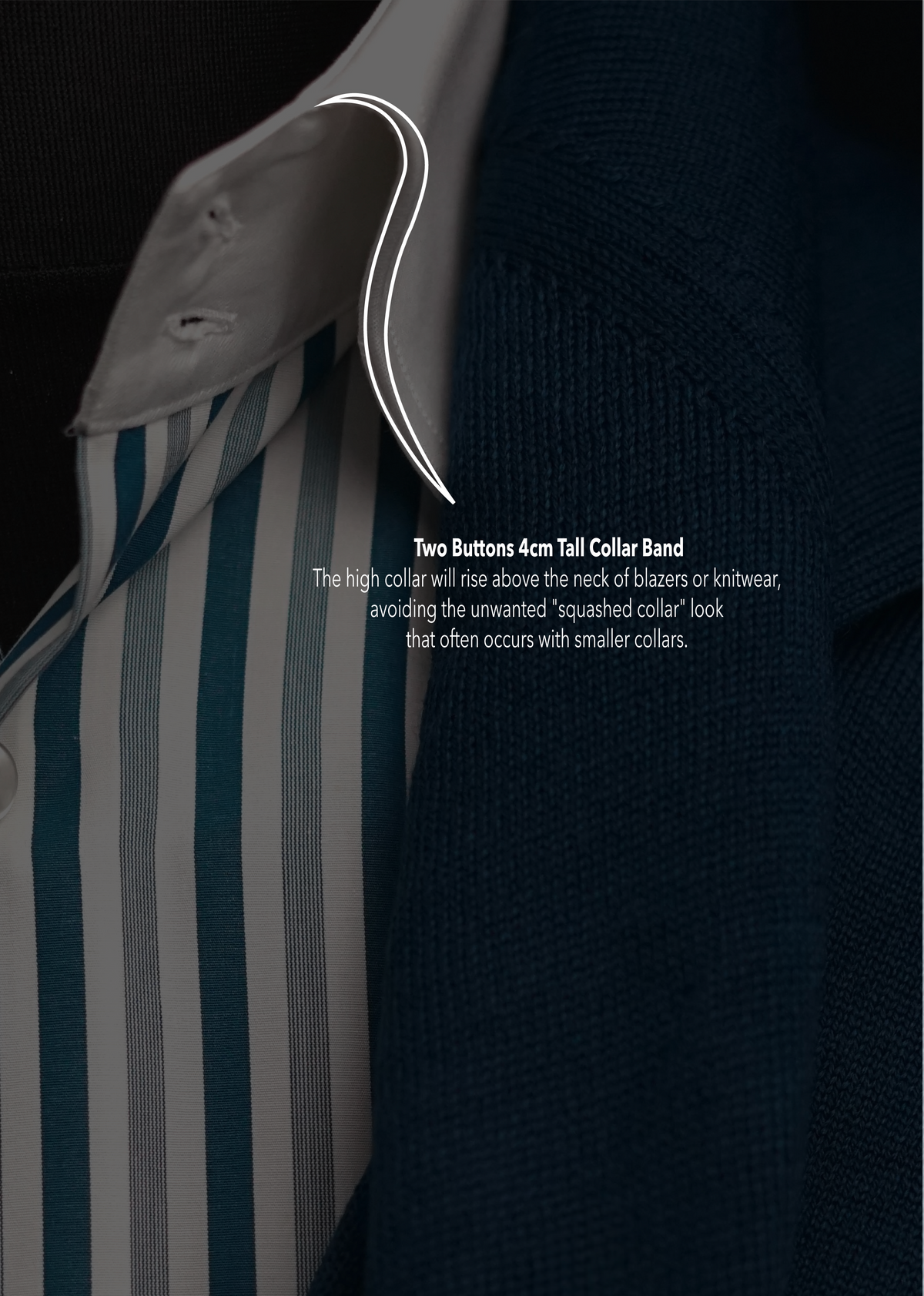 Zeta Double Cuff Teal Stripe Cotton Dress Shirt