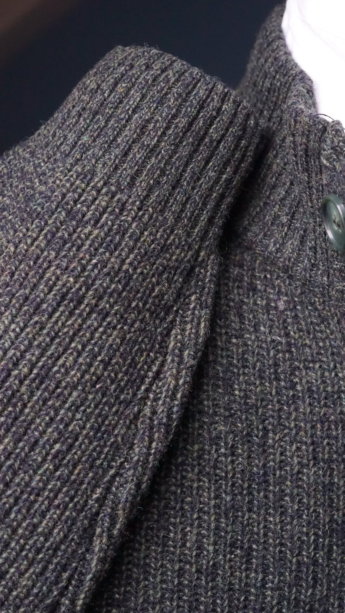 Impero Forest Green Button Jacket