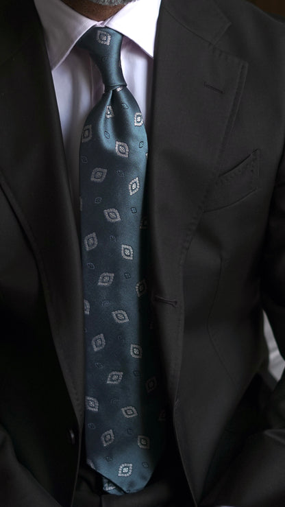 Pagota Teal Silk Necktie
