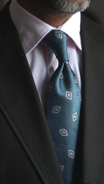 Pagota Teal Silk Necktie