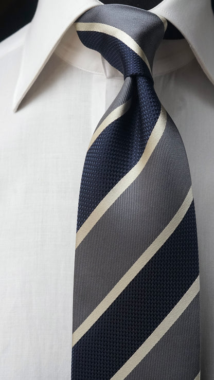Aronica Grey Silk Necktie