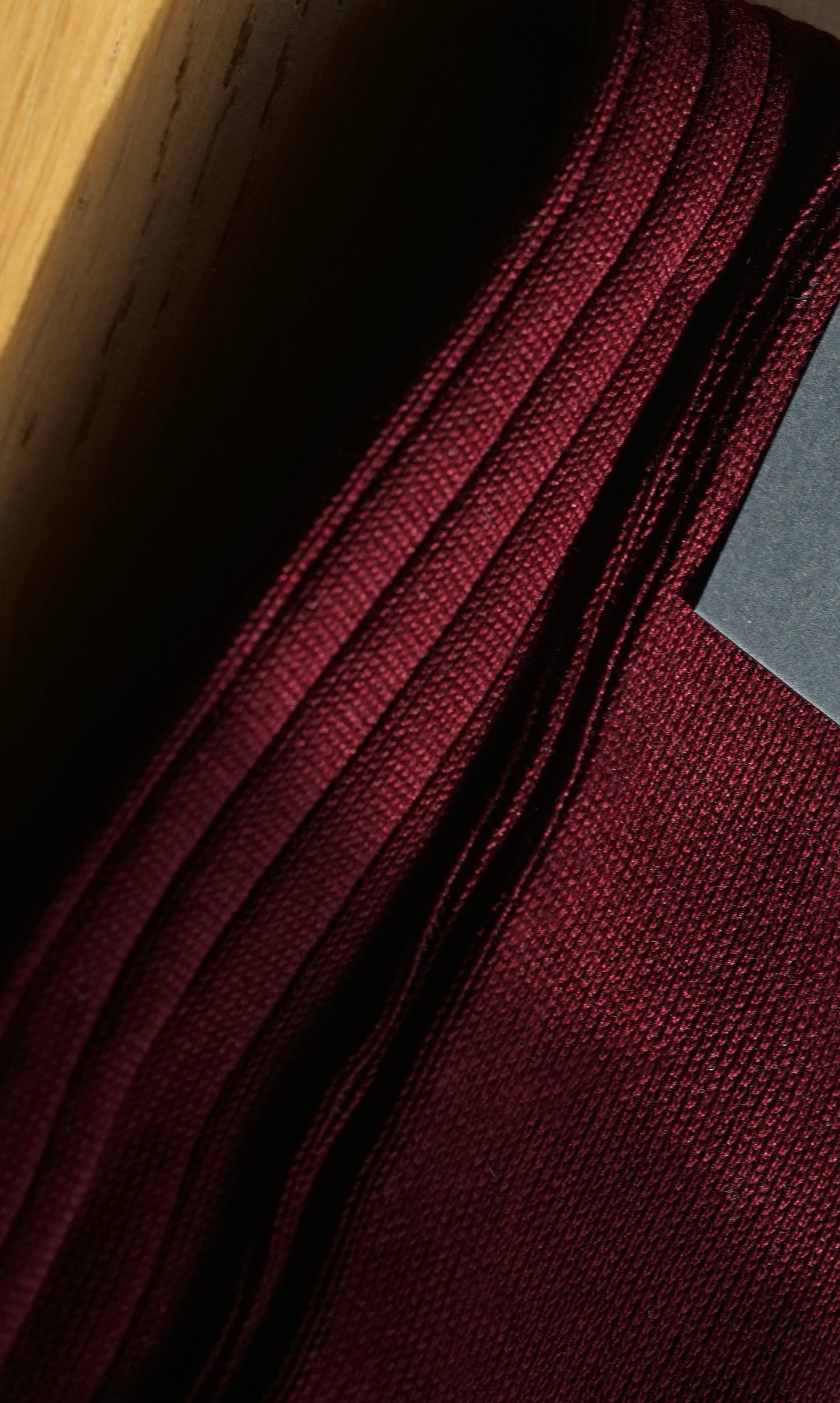 Burgundy Knee High Ribbed Socks 100% Cotton Filo di Scozia