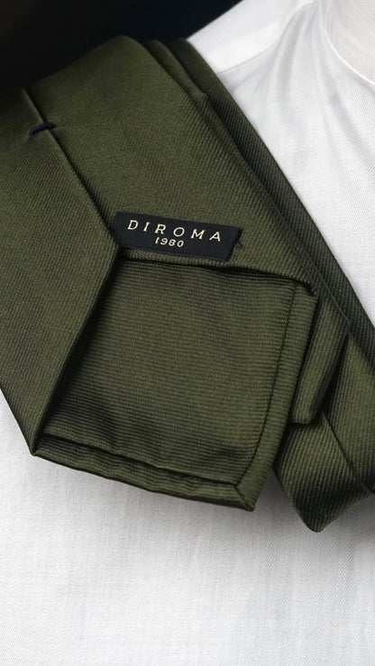 Verde Solida Silk Necktie