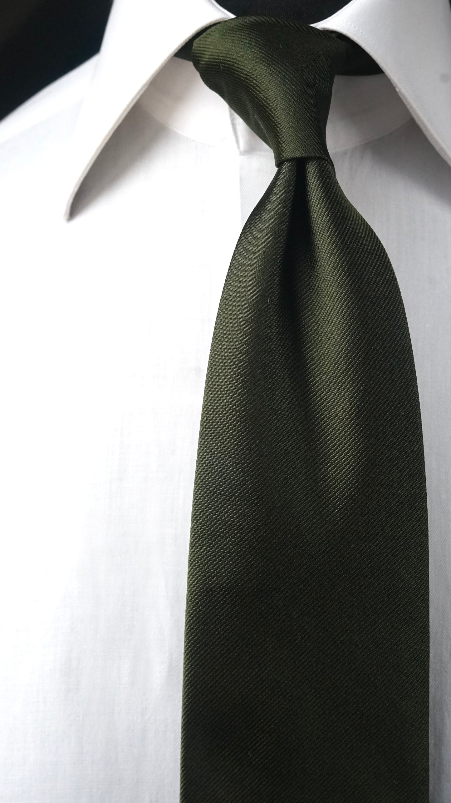 Verde Solida Silk Necktie