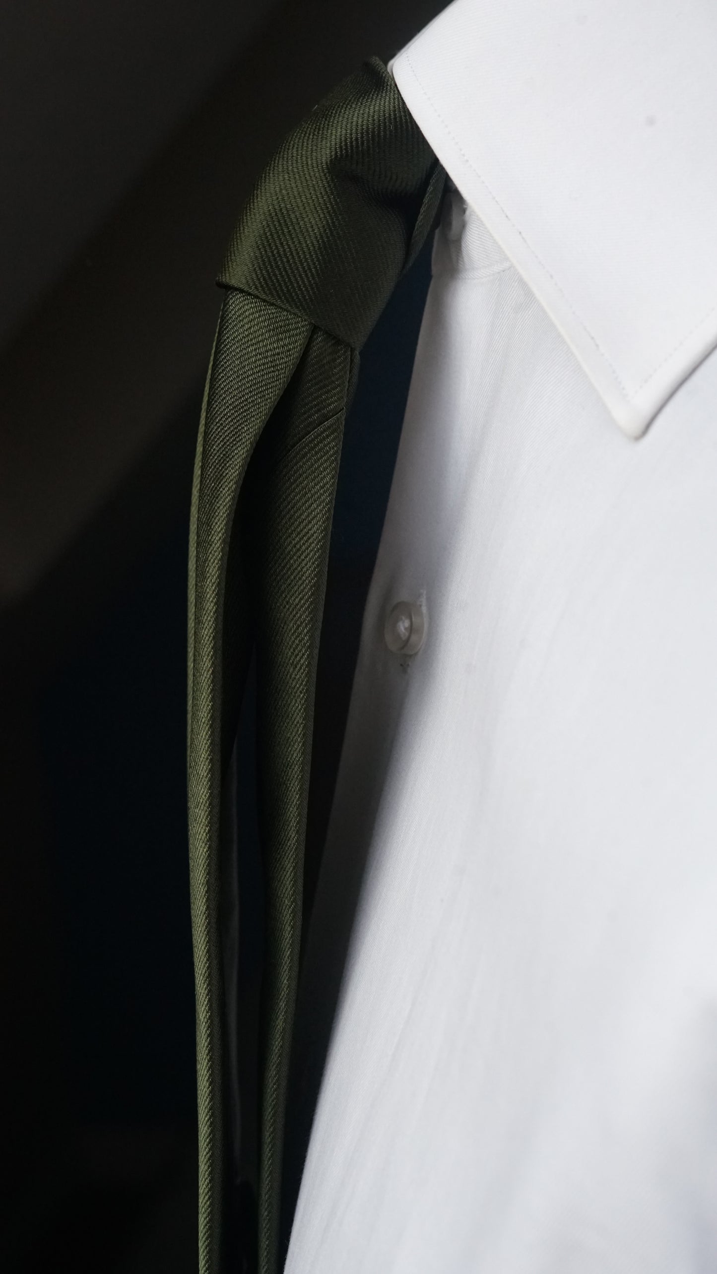 Verde Solida Silk Necktie