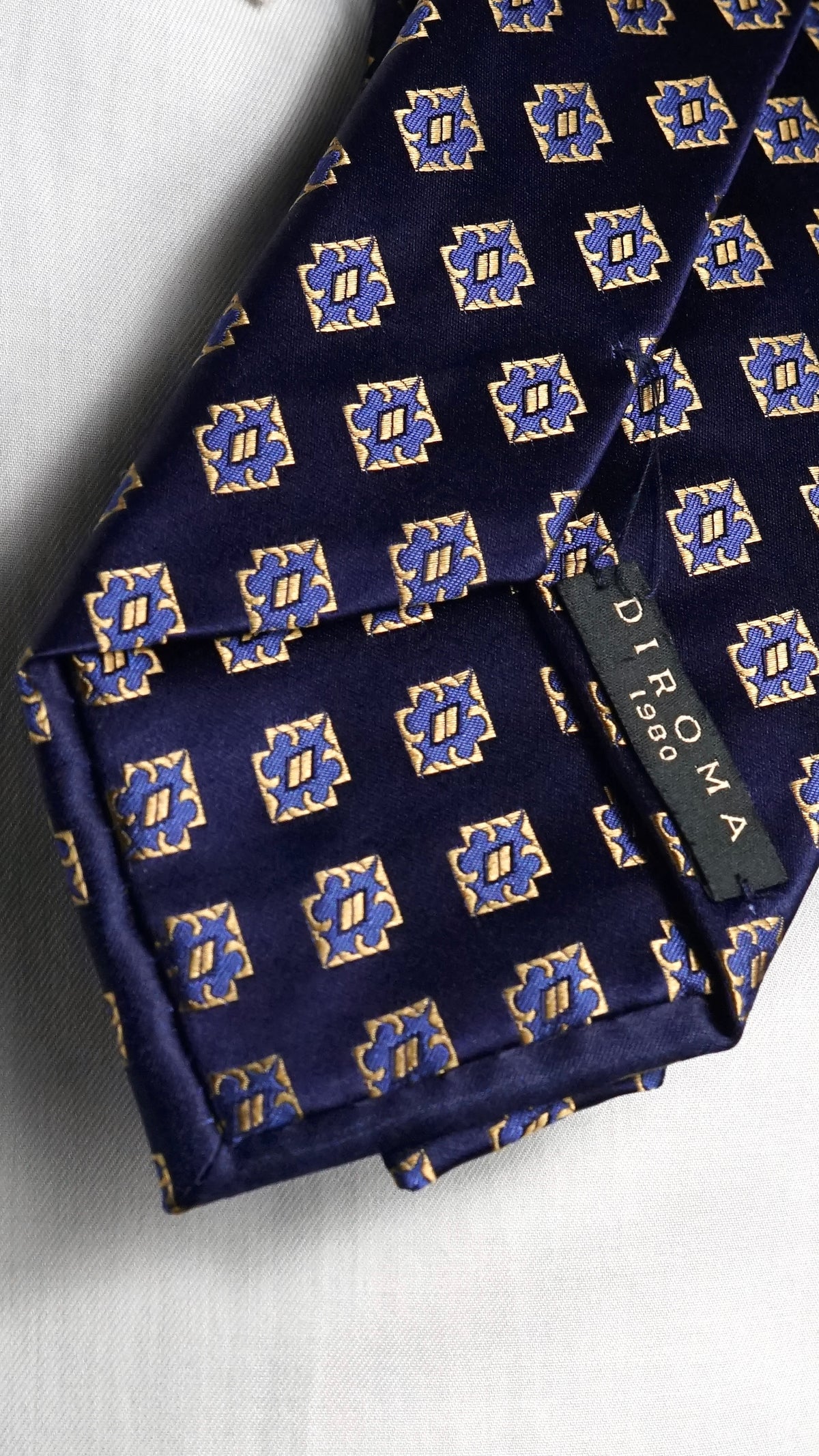Chiostra Blue Silk Necktie
